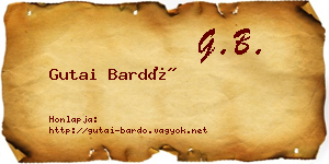 Gutai Bardó névjegykártya